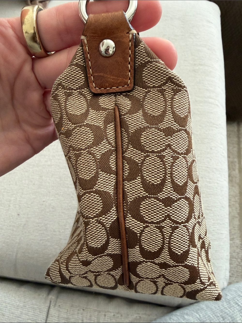 Coach Brown Signature Mini Shoulder Bag - Picture 10 of 12